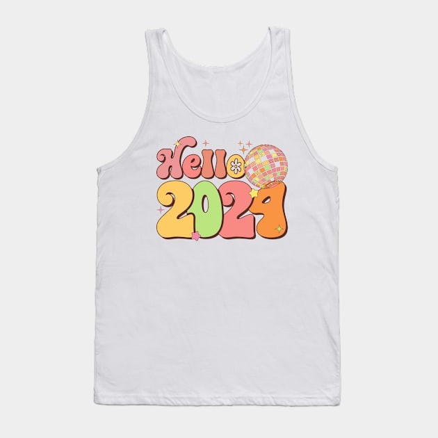 Hello 2024 Tank Top by MZeeDesigns